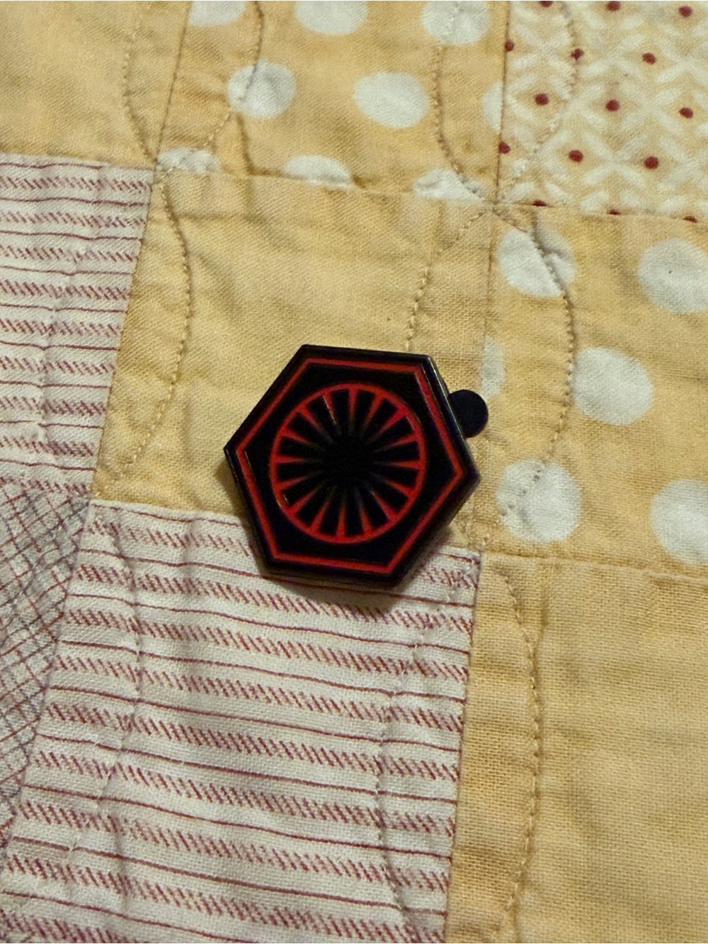 Disney Red/Black Hexagonal Pin